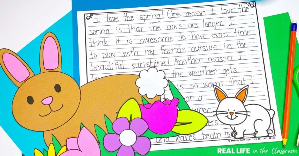 9 Reasons Educational Crafts are Worth Your Time educational bunny craft with spring opinion writing piece