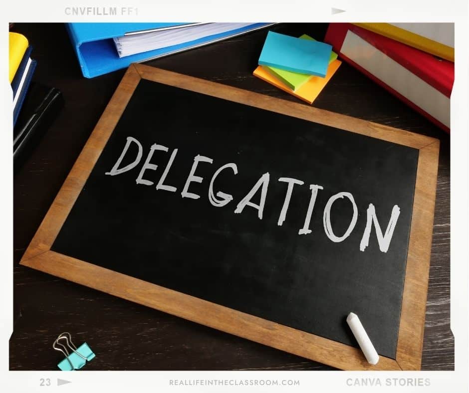A sign with the word "delegation" written on it