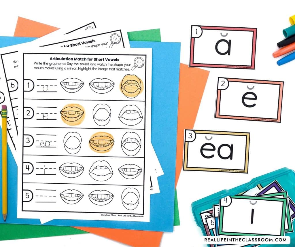 a literacy center activity aligned to The Science of Reading and Structured Literacy
