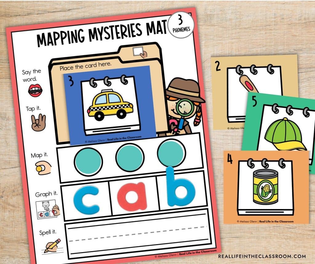 A literacy center activity for short A